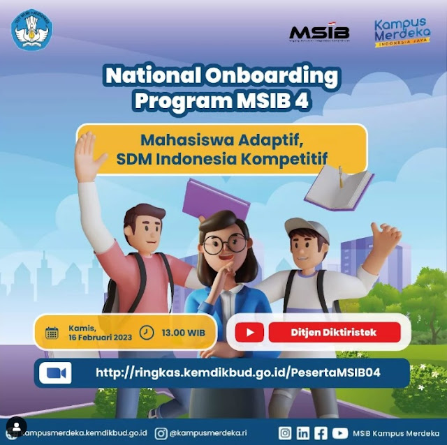 Program MSIB 4 Kampus Merdeka Ikuti Zoom National Onboarding 2023