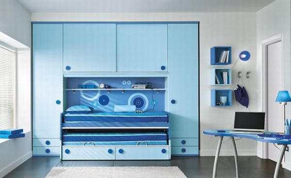 Desain Kamar Tidur Minimalis Warna Biru Penuh Kreasi dan Inspirasi