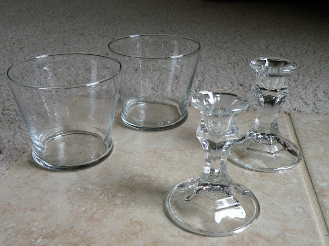 DIY candy dishes from dollar store votive cups and candlesticks