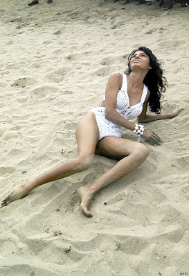 Sherlyn Chopra AT the Beach In Bikini looking hot & Sexy 8