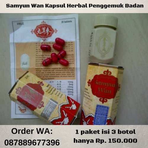 Efek Samping Samyunwan, Cara Minum Samyun Wan Asli, Obat Herbal Penggemuk Badan Ideal