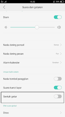 Cara Menonaktifkan Fitur Getar saat Disentuh di Android Oppo