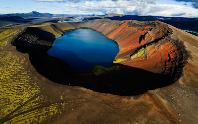 Arctic volcanic lake,Arctic volcanic,lake,nature