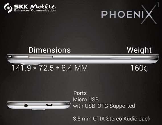 SKK Mobile Phoenix X1, SKK Phoenix X1, SKK Octa Core