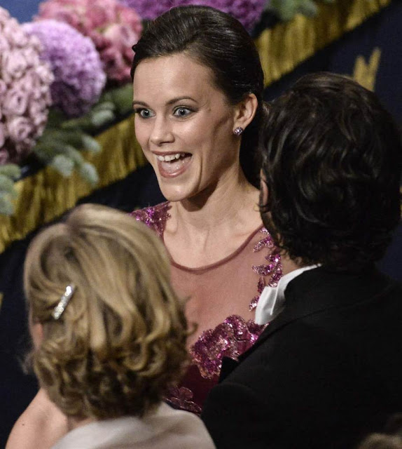 Sofia Hellqvist attend the Nobel Prize Banquet 2014