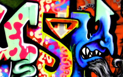 graffiti monster, arrow graffiti