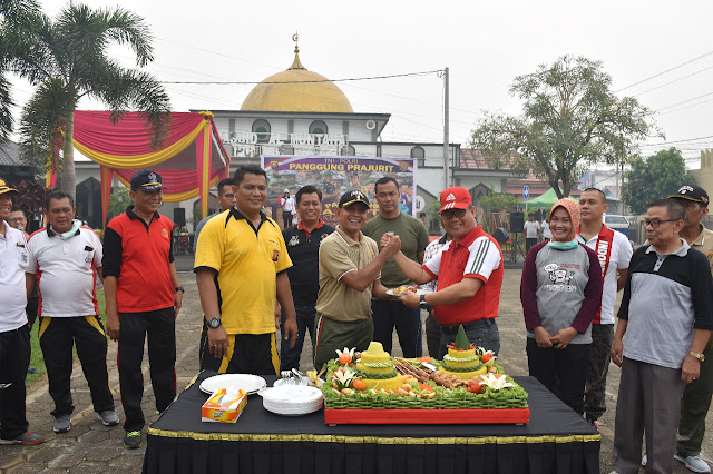 POLRI DI MUBA GELAR SYUKURAN SINERGITAS TNI-POLRI