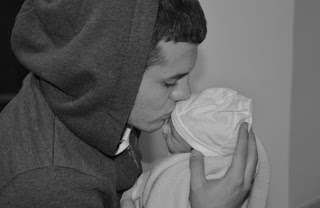 Jack Wilshere and his baby boy