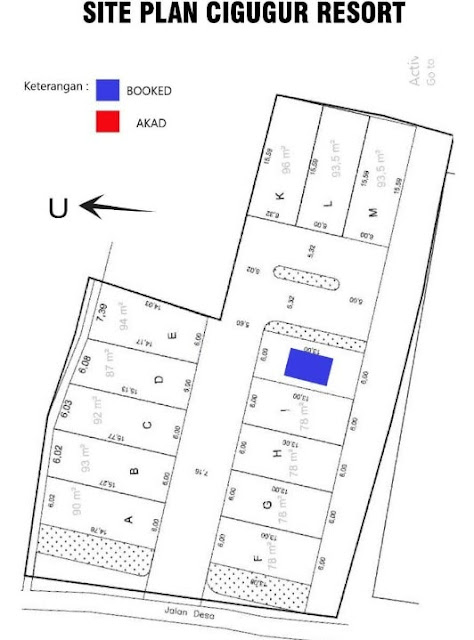 Perumahan Cigugur Resort Parongpong Bandung Barat siteplan