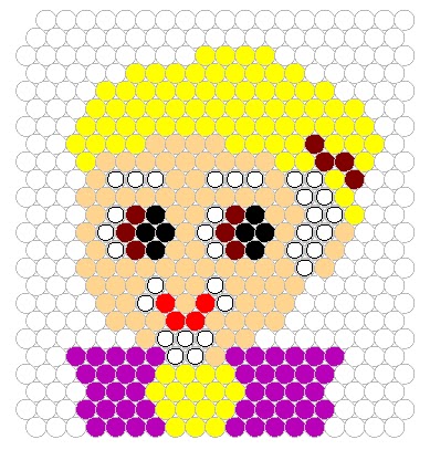 アクアビーズ図案 水戸黄門