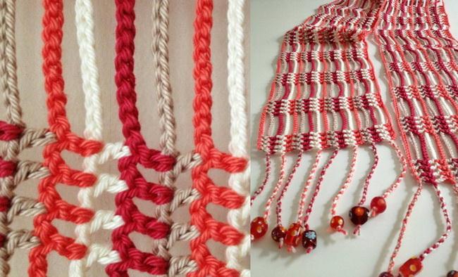 Easy Crochet Scarf with beads