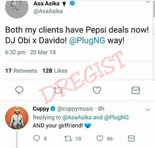 Dj cuppy and Asa asika are dating 