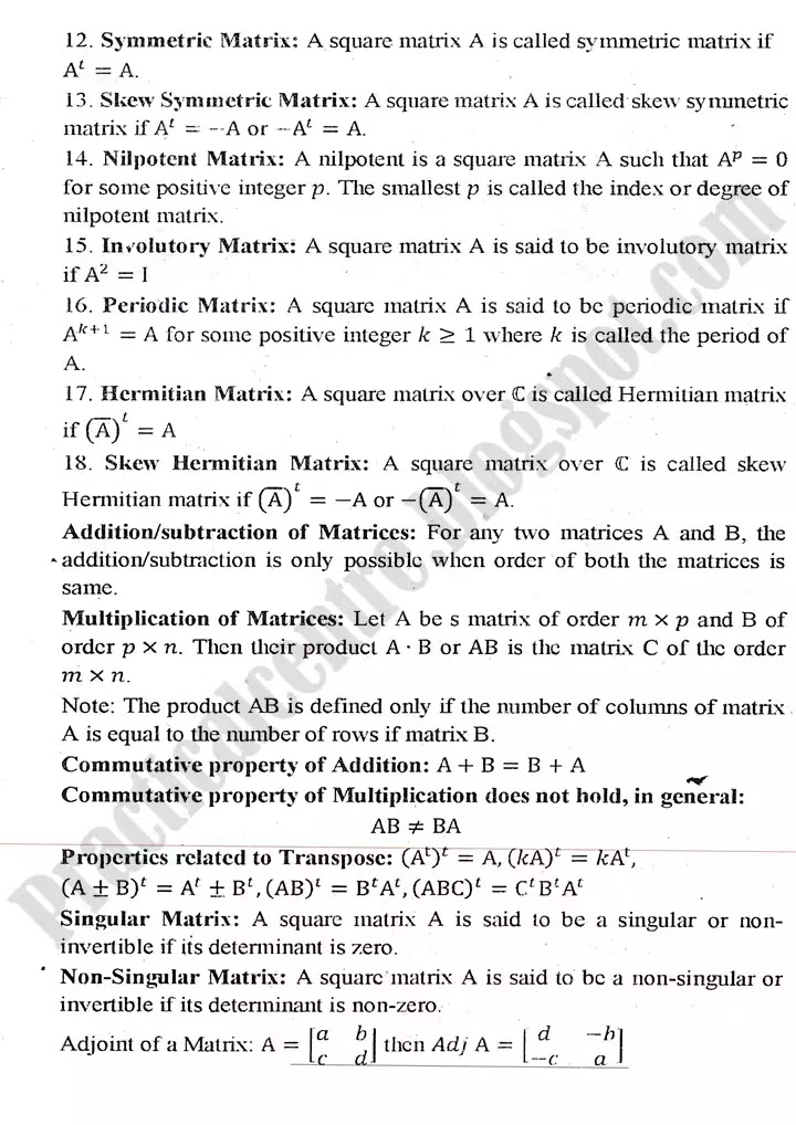 matrices-and-determinants-definitions-and-formulas-2