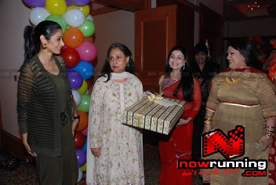 Jaya Bachchan and Sridevi visit @ Bappi Lahri's grand son Swastik's bday