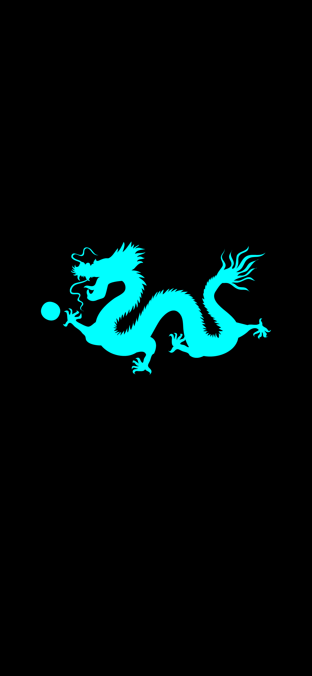 Chinese dragon black wallpaper