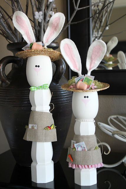 Crafty Sisters: Wooden Easter Bunnies