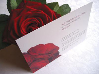 red rose wedding invitation