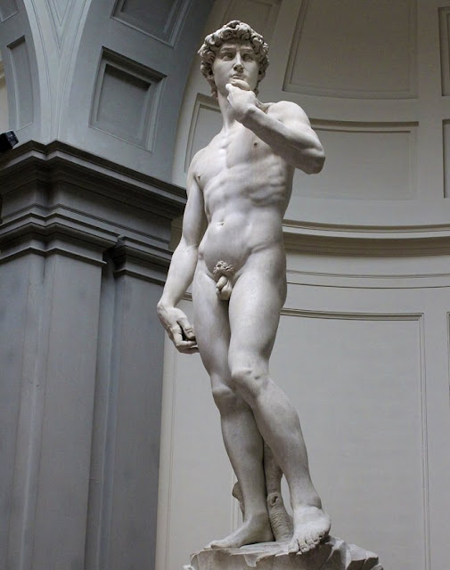 escultura de Davi, academia de Florença