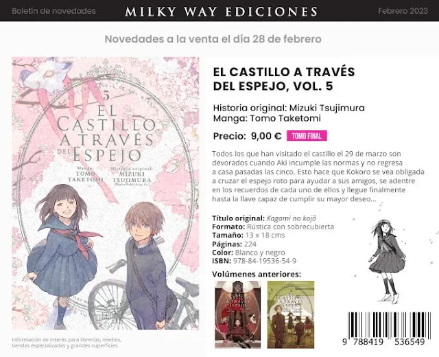 Novedades Milky Way Ediciones - Febrero 2023