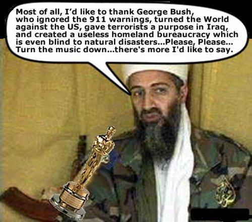 bush and bin laden family ties. ush in laden with gun. death