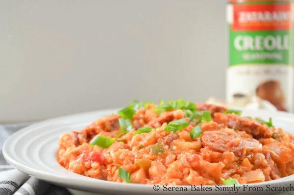 Crock Pot Chicken and Sausage Jambalaya a favorite side or dinner recipe.