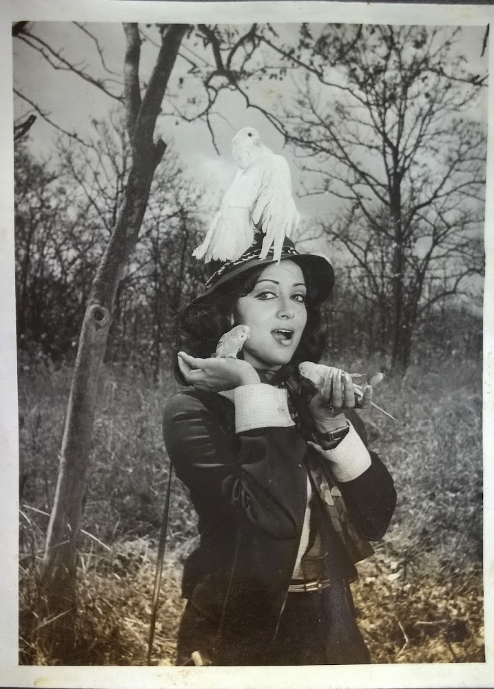 Hema Malini with birds