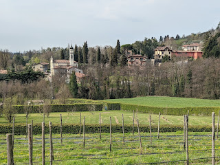 View toward Madonna del Bosco, a small hamlet northwest of Bergamo.