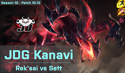 JDG Kanavi Reksai JG vs EDG JunJia Sett - KR 10.13