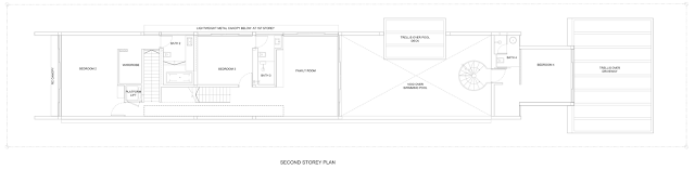 Second floor plan of Jln Angin Laut dream home by Hayla Architects