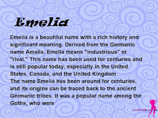 meaning of the name "Emelia"