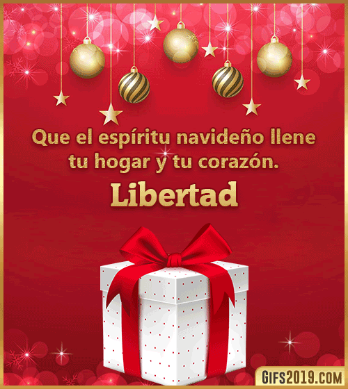 Deseos de feliz navidad para libertad