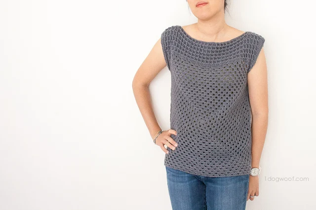 granny stitch crochet top