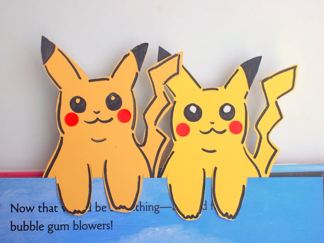 Paint Chip Pokemon Pikachu Bookmarks- Easy Kids Craft!