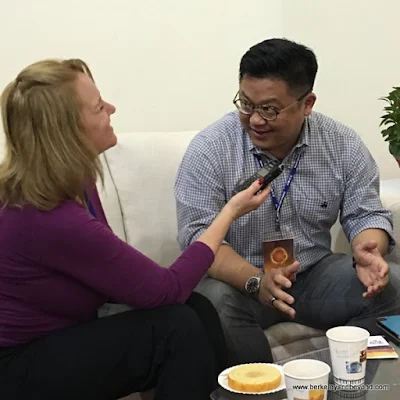 Mollie Blaisdell interviews Dr. Wayne Liu at Taiwan Lantern Festival