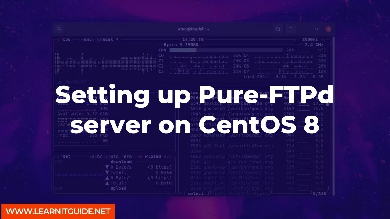 Setting up Pure-FTPd server on CentOS 8