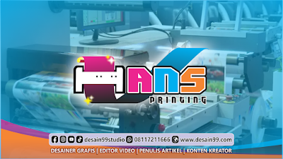 Logo Hans Printing, Usaha Percetakan NTB - Nusa Tenggara Barat Desain99.com: 