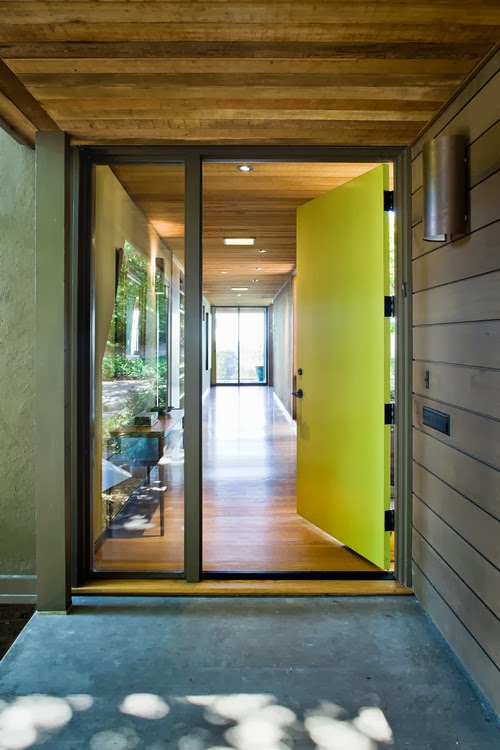Mad for Mid-Century: Green Modern Front Doors
