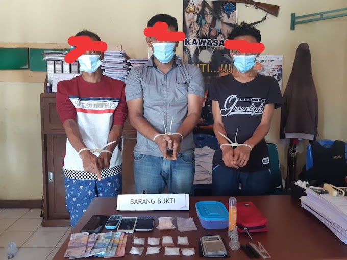 Lagi Tiga Penjual Narkoba Diamankan Tim Opsnal Mata Elang Satres Narkoba Polres Pariaman