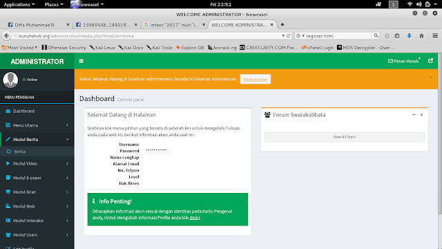 Deface Dengan Teknik Register User (Lokomedia CMS)