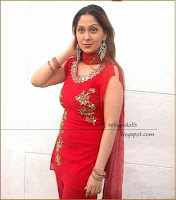 Telugu actress ankitha cute in red dress