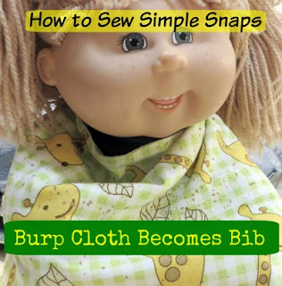 http://joysjotsshots.blogspot.com/2016/01/burp-cloth-becomes-bib-sewing-snaps.html