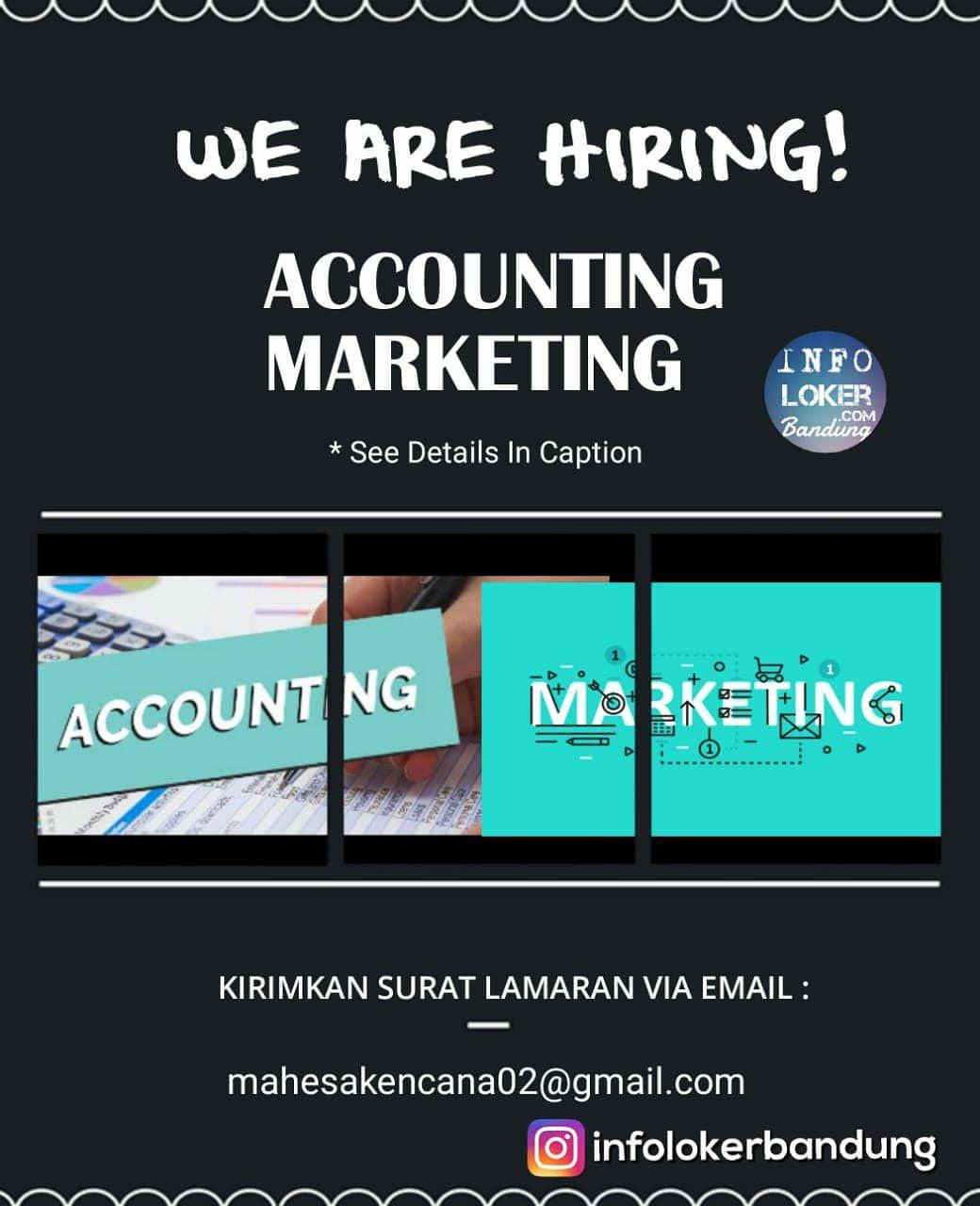 Lowongan Kerja Accounting & Marketing Mahesa Kencana Bandung September 2018