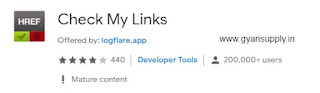 links Checker Chrome extension