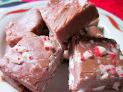 Candy cane fudge. AND there's no marshmallow fluff in this. Weird, huh? (candy cane fudge )