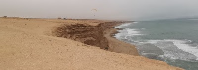 Primera vez para los 3 haciendo parapente.