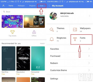 Cara mengganti font xiaomi redmi 4A