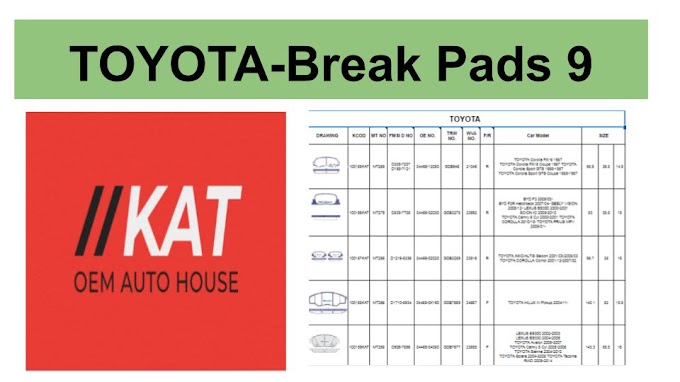 TOYOTA-Break Pads 9