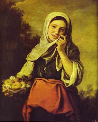  Girl with Fruits 