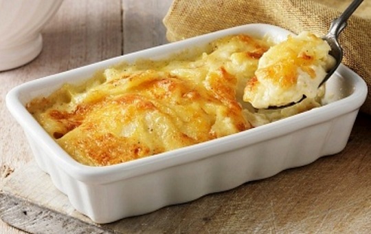 Patatas al horno con nata