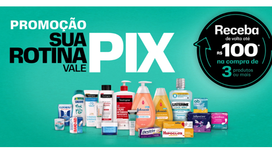 Receba 100% de Cashback na Promoção Sua Rotina Vale Pix